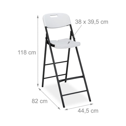 Skládací barová židle, sada 2 ks