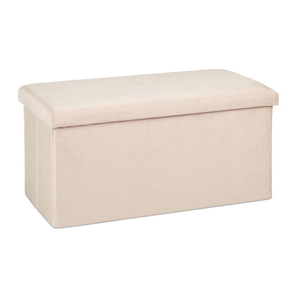 Folding bench in velvet
