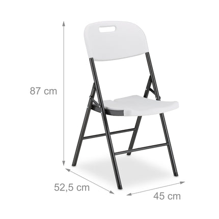Skládací zahradní židle, sada 2 ks