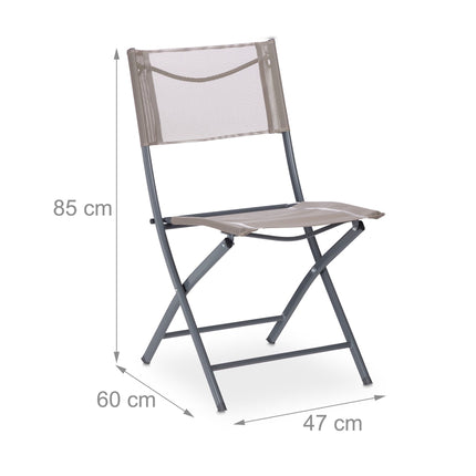 Folding garden chair Set of 2