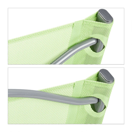 Klappbarer Gartenstuhl 2er Set grün