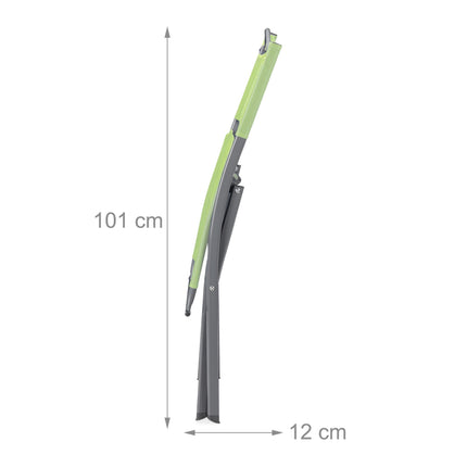 Klappbarer Gartenstuhl 2er Set grün