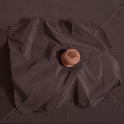 Skládací zahradní slunečník – nastavitelný, smrk a polyester, 200x150x230 cm
