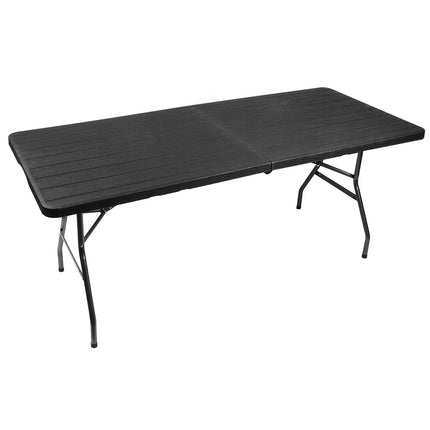 Skládací zahradní stůl, černá 180cm