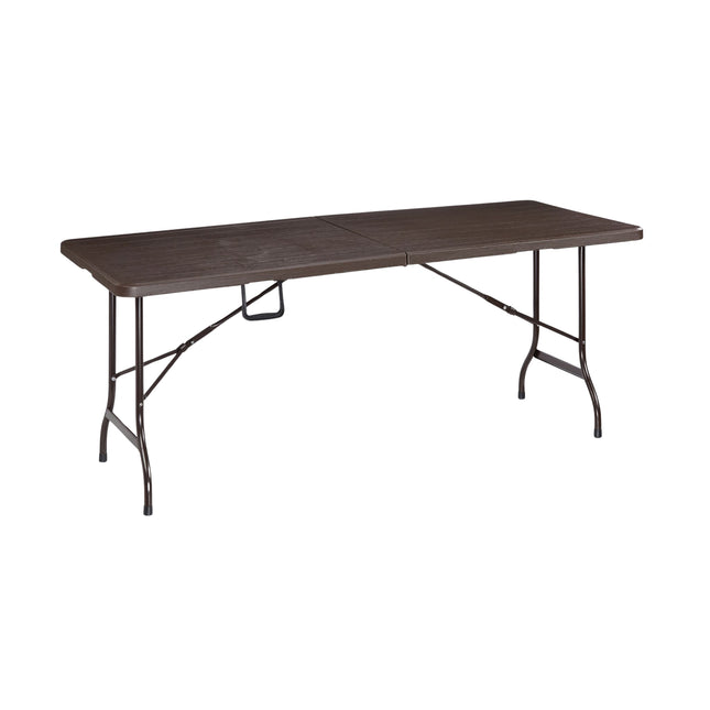 Opvouwbare tuintafel in houtlook