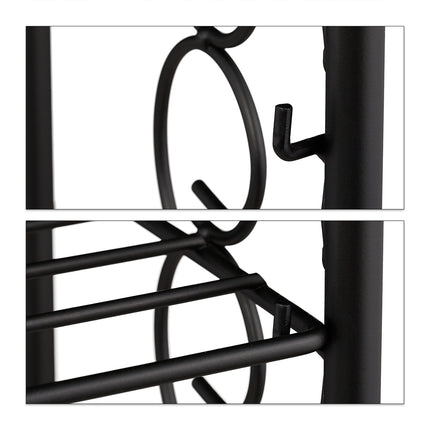 Folding metal flower stand