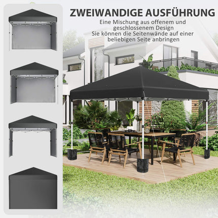 Pop-up stan 2.97x2.97m, UV ochrana s bočními stěnami