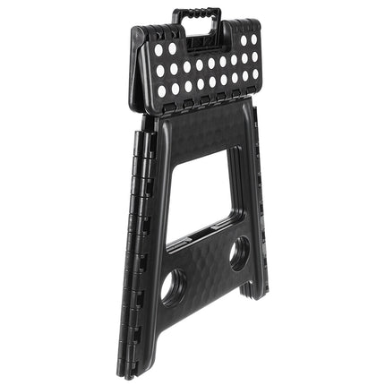 Klapphocker schwarz-weiß 39cm 