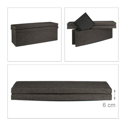 Folding stool with backrest XL