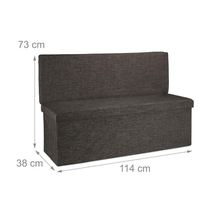 Folding stool with backrest XL