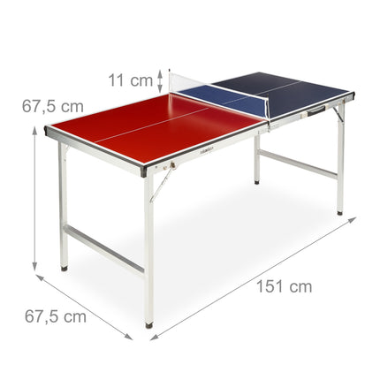 Skládací stůl na stolní tenis s příslušenstvím