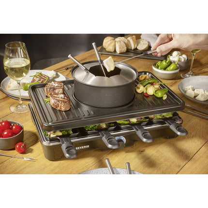 Fondue/raclette kombinované 8 pánviček 2v1 RG 2347
