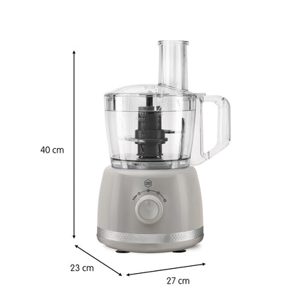 Kuchyňský robot – 2.4L, šedá, 500W, multifunkční