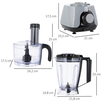 Kuchyňský robot, 650W, nádoba 1.25L, 3 rychlosti, 4 nože