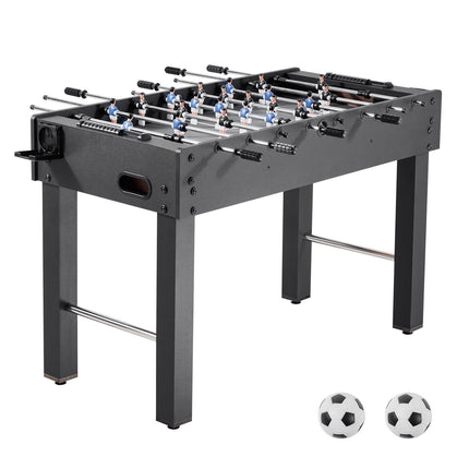 Foosball Table 48-Inch Indoor Set, 2 Balls, Cup Holders