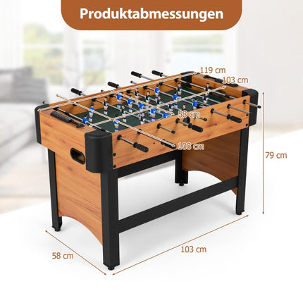 Foosball Table with 22 Players, 2 Balls, Score Counters