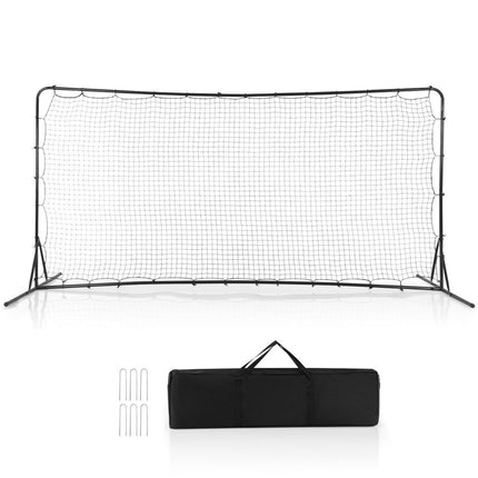 Fotbalová branka pro děti 372.5 x 182.5 cm fotbalové branky na zahradu branka s taškou černá