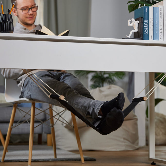 Voethangmat voor op het bureau