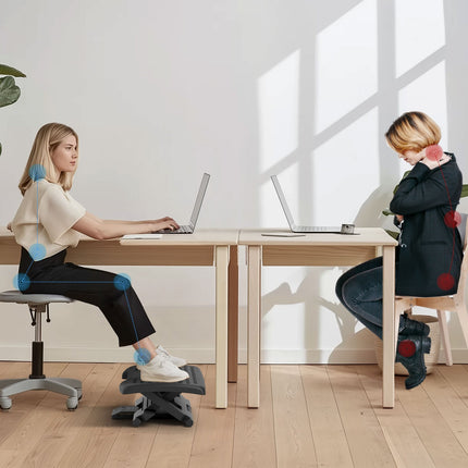 Nastavitelná protiskluzová ergonomická podnožka do domácí kanceláře