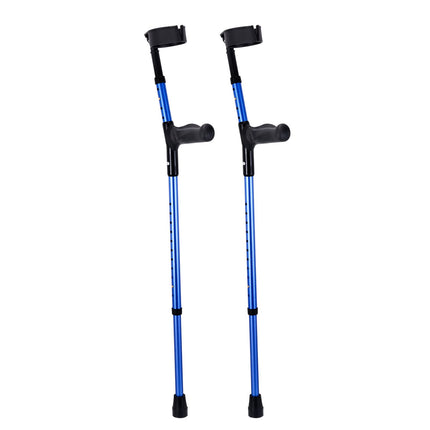 Forearm Crutches, Adjustable Aluminum Pair, 350 lb