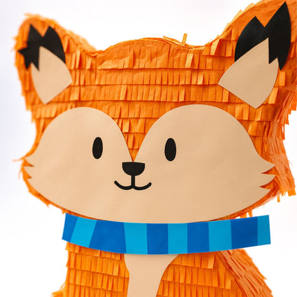 Piñata liška sada s tyčí a maskou na oslavy