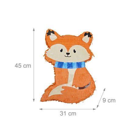 Piñata liška sada s tyčí a maskou na oslavy