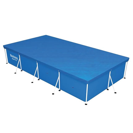 Frame Pool Cover for Rectangular Pools 400 x 211 cm, Drainage Channels