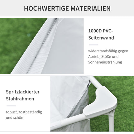 Rectangular steel frame pool with hose and valve, 252x152x65cm