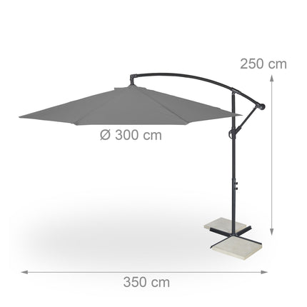 Boční slunečník 300 cm