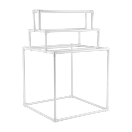 Freestanding Pool Towel Rack, 8-Bar PVC Indoor/Outdoor