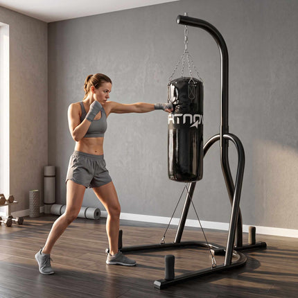 Freestanding Punching Bag Stand with 20kg Bag & Bungee Cord