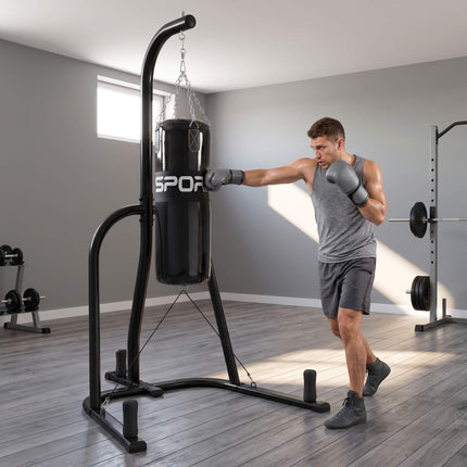 Freestanding Punching Bag Stand with 20kg Bag & Bungee Cord