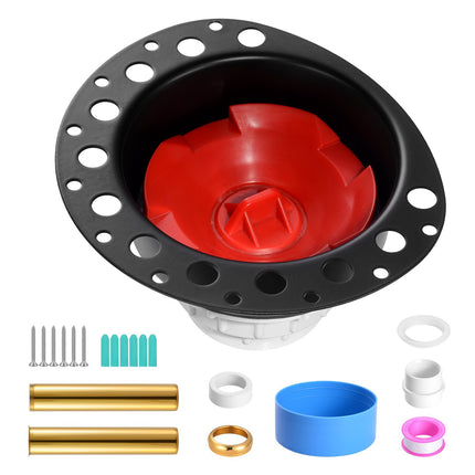 Freestanding Tub Drain Kit – PVC, 2 Brass Tailpipes, 1.5 in