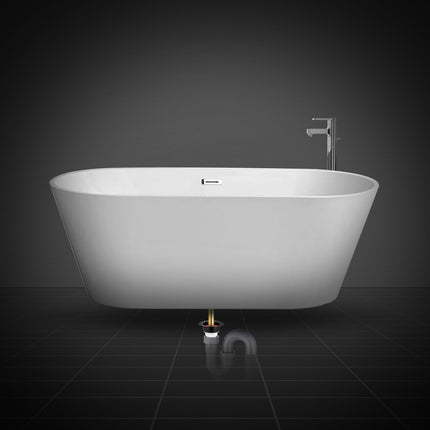 Freestanding Tub Drain Kit – PVC, 2 Brass Tailpipes, 1.5 in