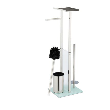 Freestanding toilet seat with shelf