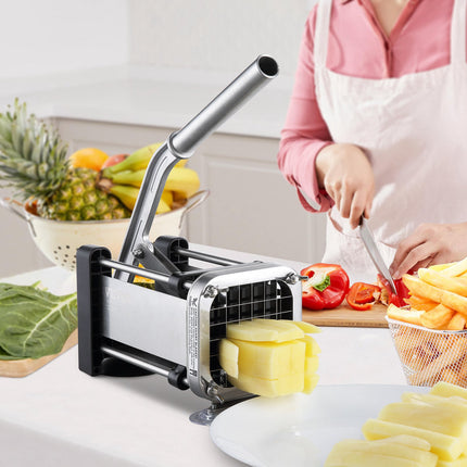 French Fry Cutter, 1/2-Inch Stainless Blade, Suction Base