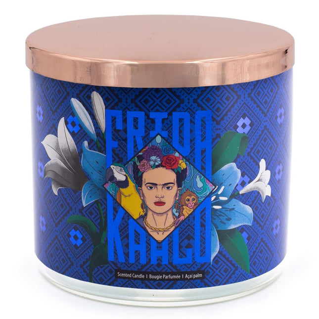 Frida Kahlo vonná svíčka – umělecký skleněný design