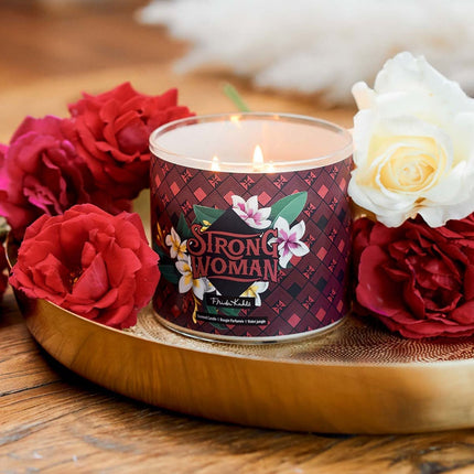 Frida Kahlo vonná svíčka – umělecký skleněný design