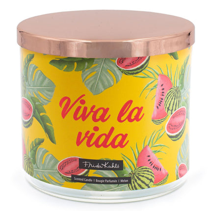 Frida Kahlo vonná svíčka – umělecký skleněný design