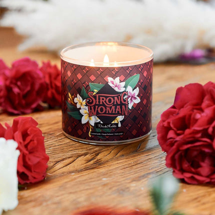 Frida Kahlo vonná svíčka – umělecký skleněný design