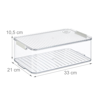 Kühlschrank-Organizer-Set mit Datumsanzeige, 3-teilig