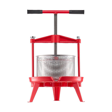 Fruit Wine Press 9L, Stainless Steel Basket, T-Handle