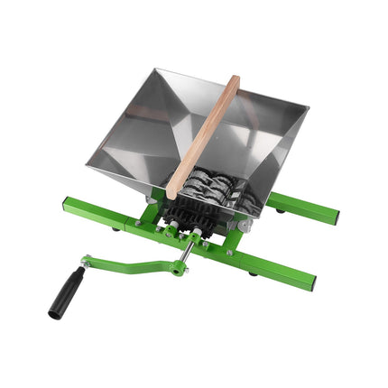 Fruit and Apple Crusher, 7L Manual Grinder, Stainless Hopper