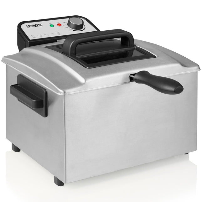 Fritteuse 5l Maxi 184090 3270W Edelstahl Emaillierte Wanne