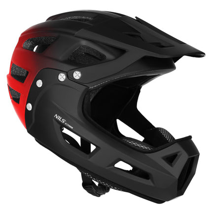 Integrální cyklistická helma, velikost L 58–61 cm, odnímatelná bradová část