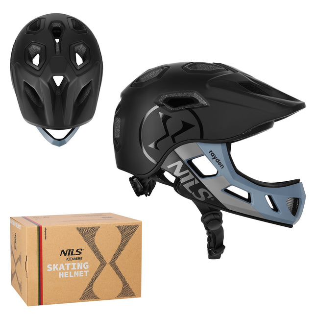 Integralhelm mit abnehmbarem Kinnschutz, S (52-56 cm)