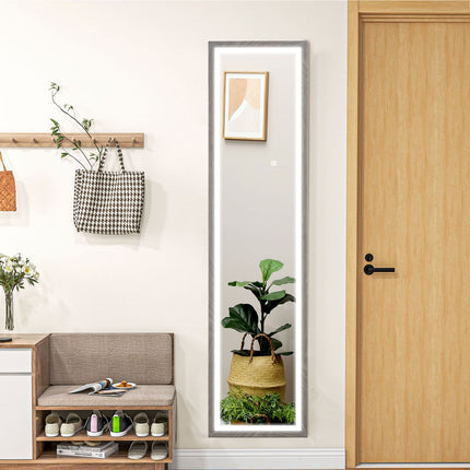 Celopostavové LED zrcadlo, 40x160 cm, dotykové ovládání, stmívatelné