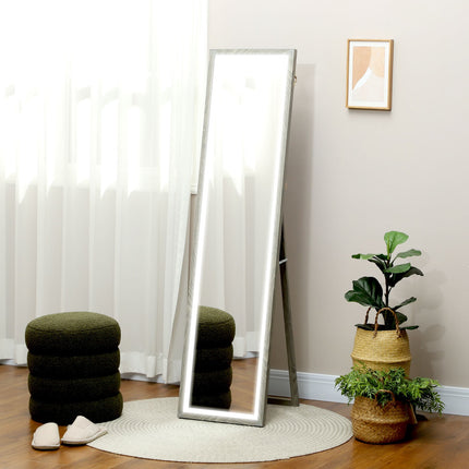 Celopostavové LED zrcadlo, 40x160 cm, dotykové ovládání, stmívatelné