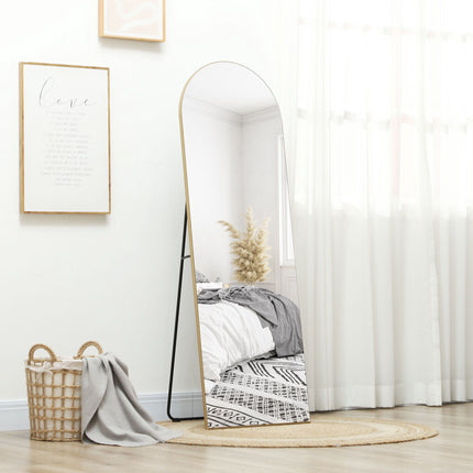 Full-Length Mirror, Frameless, 50x150 cm, Gold
