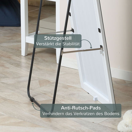 Celopostavové zrcadlo 45x160 cm stříbrná do ložnice